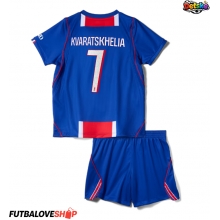 Dres Paris Saint-Germain Khvicha Kvaratskhelia #7 Domáci pre deti 2026-27 Krátky Rukáv (+ trenírky)